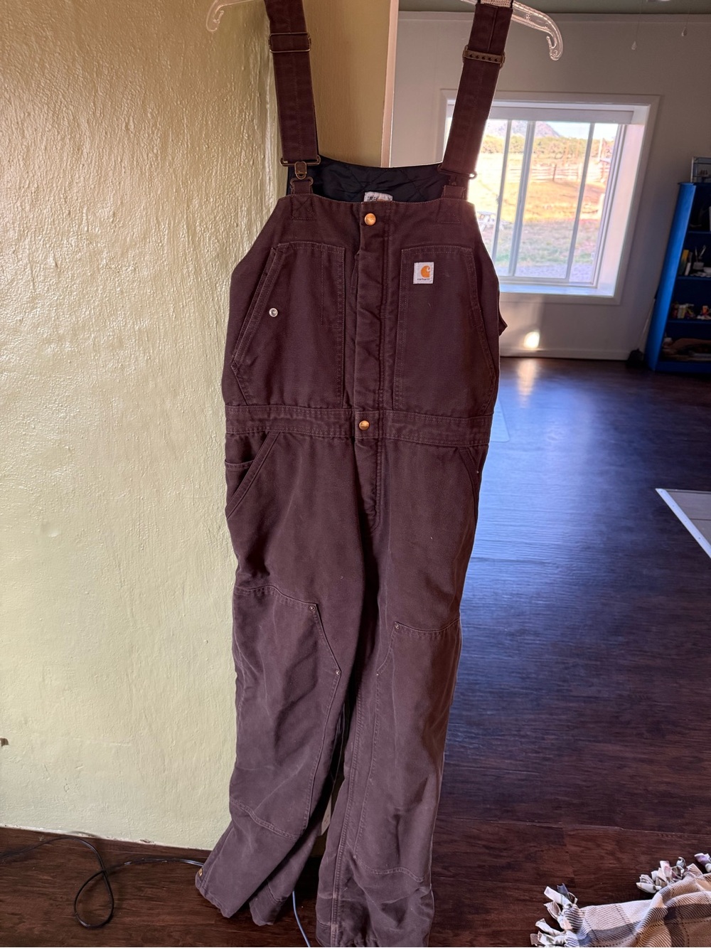Carhartt Brown Insulated Duck Bib Overalls - Women